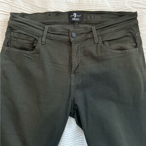 7 for All Mankind Luxe Sport Slimmy Olive Green Jeans
Men's 33